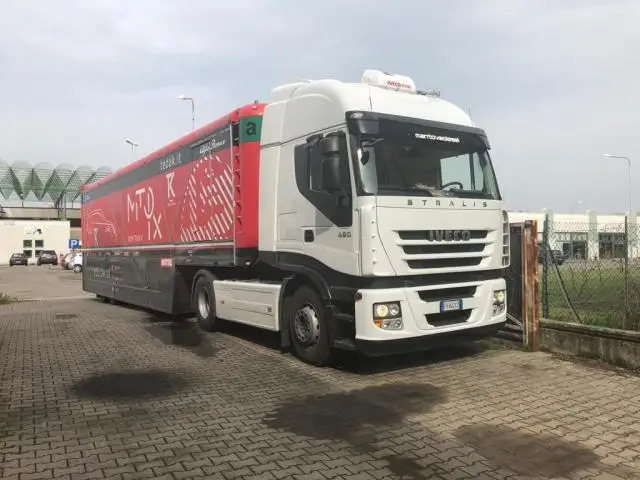 Fiat Iveco Magirus truck + trailer