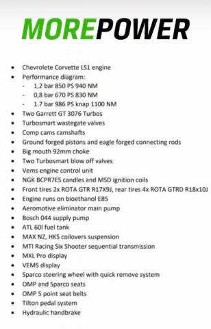 Nissan LS1 TT 1100Nm 1000hp - Image 2