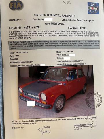 A112 Abarth 58 hp original - Image 7