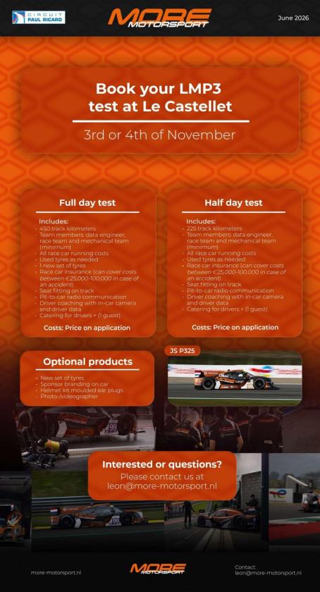 LMP3 Drive 2026 – Mjesta otvorena - Slika 8