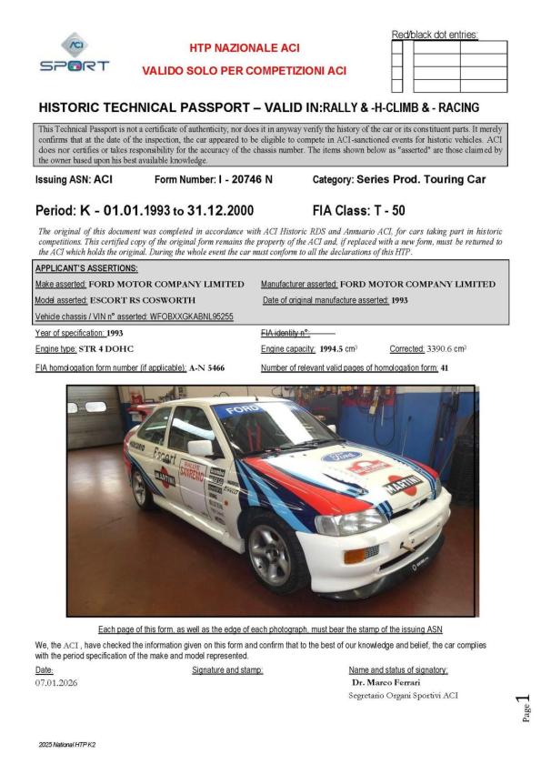 Ford Escort RS Cosworth 4x4 Rally Group N - Image 10