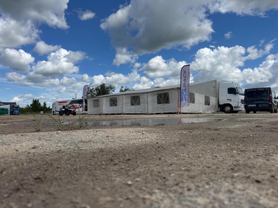 Converted truck and trailer