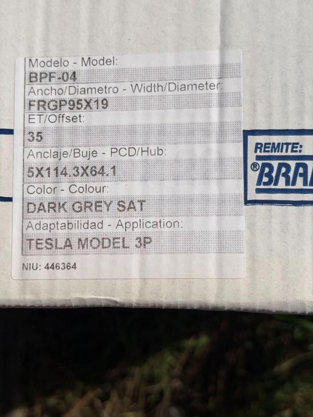 Braid BPF04 forged velgen Tesla - Kép 7